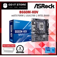 ASROCK B660M-HDV B660 INTEL LGA1700 mATX Motherboard