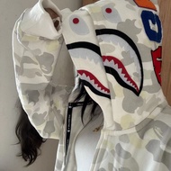 หมวกคู่สีขาวฤดูใบไม้ร่วงและฤดูหนาว BAPE BAPE ฮิปฮอปพิมพ์หล่อถนนสูง