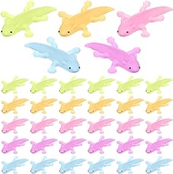 Poen 60 Pieces Axolotl Kawaii Squishes Animals Sensory Squeeze Cute Axolotl Fidget Stress Relief Salamander Squishy Animal Toys for Adults Relax Party Favors Birthday Decorations, 5 Color
