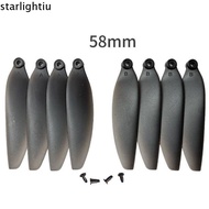 ONLYES Remote Control Drone Parts, Black Universal Folding Propeller Blades, 58mm/66mm Plastic Quadc