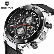 BENYAR New Mens Watches Top Brand Luxury Military Army Chronograph Watch Men Quartz Waterproof Sport