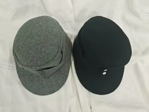 WW2 E.M.D . hat . Wool M43 German Field Gray& Black