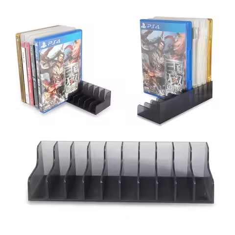2pcs For PS5 PS4/Slim/Pro10 Game Discs Storage Stand Games Holder Bracket for Sony Playstation 4 Pla