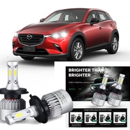 FOR MAZDA CX-3 (DK) 2015-2023 (Head Lamp) LED LAI 80W 2PC S2  Lamp 6000k White Light Headlight