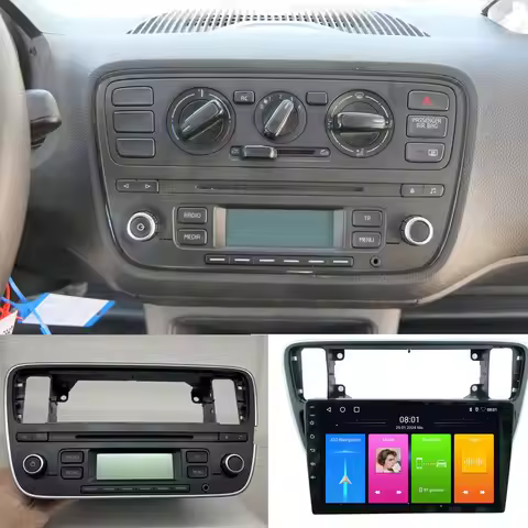 Android 9” car radio with carplay GPS Navigation for VW Load UP 121 122 BL1 BL2 2014/12-2020/11 1ST8