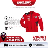 DUCATI SWEATSHIRT-GP TEAM REPLICA 23 Riding Shirt Baju Motor Cotton Shirt Ducati Official Merchandise