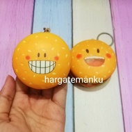 GANTUNGAN Squishy burger Keychain