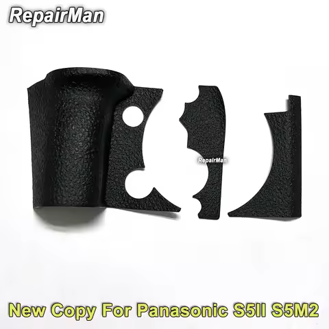 NEW Copy For Panasonic S5II / S5IIX Body Rubber Grip Handle + Left Side + Rear Thumb Rubber Cover S5