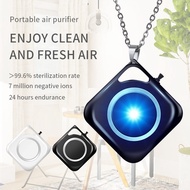 Halter Air Purifier Portable Car Oxygen Bar Household Anion Air Purification Necklace Gift