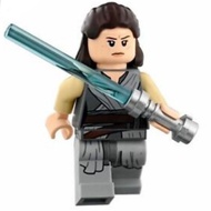 Lego SW0866 Star Wars 75216 75189 The Last Jedi : Rey minifigure with Light Saber