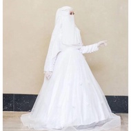 gaun pengantin syari muslimah wedding dress