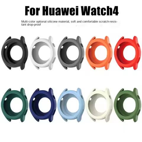 New Colorful Silicone Protector Case for Huawei Watch 4 Shockproof Fall Prevention Watch Shell Bumpe