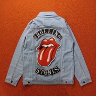 Backpatch Patch Bordir Besar Emblem Jaket Punggung Rolling Stones