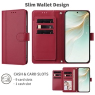 PU Leather flip for OPPO A6 GT A6S A6X A6T Pro A6K nine Card slot walle solid color style Phone case