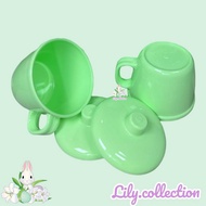 LILYCOLLECTION MELAMINE CUP 400ML SEMI MELAMINE HANDLE MUG/ 400ML COFFEE CUP/ LID CUP/