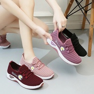 Women Sport Shoes Kasut Wanita Mesh Bata Fashion Pink Sneakers Running Shoes