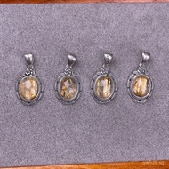 Hair Crystal Full Hair Retro Silver Pendant Hanging Pendant Golden Hair Crystal Women's Collarbone C