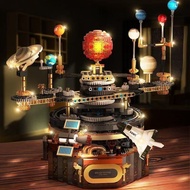 Compatible Lego Rotating Solar System Eight Planets Building Blocks Boys Educational Assembling Glob