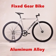 包邮 TSUNAMI SNM100 Fixed Gear Bike Aluminum Alloy Frame Single Speed Bicycle Flat Spoke Wheel Fixie Bearing Hub V-brake C
