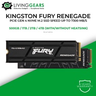 KINGSTON SSD NVME M.2 GEN 4 FURY RENEGADE ( 500GB / 1TB / 2TB / 4TB )