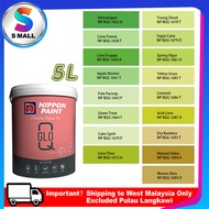 5L (1652-1695) Nippon Paint Interior Q-Glo Delightful Greens & Blue Greens