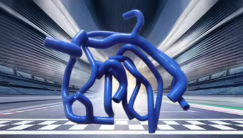 Silicone Radiator Hose For Renault Lutecia Clio MK1 16S & Williams 1.8L 2.0L 16V F7R 1991 - 1998 199