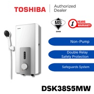Toshiba Instant Electric Water Heater DSK38S3MW (with Pump) & DSK38S5MW (without Pump)