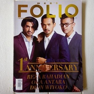 Majalah Mens FOLIO Apr 2014 Cover Reza Rahadian, Oka Antara & Dion
