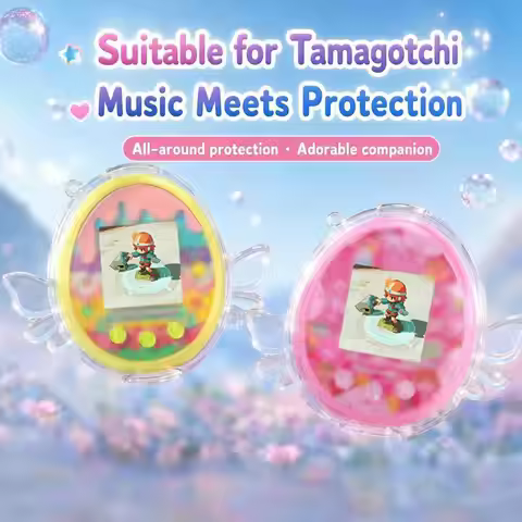 Clear Protective Case With Wings Shockproof Hard Cover Skin Anti-drop PC Replacement Shell For Tamag
