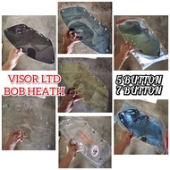 READY STOCK😍 VISOR BOB HEATH LTD 3 BUTTON 5 BUTTON 7 BUTTON CLEAR DARK SMOKE GOLD BLUE YELLOW MAGNUM
