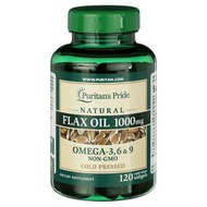 Puritan’s Pride Natural Flax Oil 1000mg 純亞麻籽油 120粒軟膠囊【074312114526】
