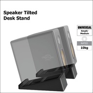 1 pair Tilted Bookshelf Speaker Stand TPR Desktop Universal Wedge Tabletop Studio Monitor Desk Riser