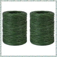 (YEAJ) 2pcs 1.0Mm Green Floral Bind Wire Wrap Twine Handmade Iron Wire Paper Rattan for (Length: 210