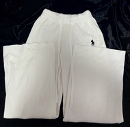 Polo Ralph Lauren White Comfy Wide Leg Sweat Pants - Clean girl Y2K