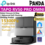 TP-Link Tapo RV50 Pro Omni Robot Vacuum & Mop + Advanced Self-Cleaning Docking Station