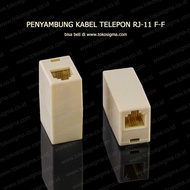 GENDER CONNECTOR FOR TELEPHONE CABLE RJ-11 FF - BARREL TELEPHONE RJ11 PIN 4 contents 4 units