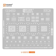 Amaoe U-QSD1-12 BGA Reballing Stencil for Qualcomm Series 6 7 8 7S Gen1 Gen2 Gen3 860 870 778G 801 8