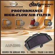 PROFORMANCE HIGH-FLOW AIR FILTER AAF-Z650｜FOR KAWASAKI NINJA / Z / VERSYS / VULCAN S 650 (2015–2020)