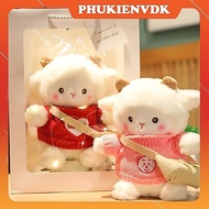 Soft White Alpaca Sheep Stuffed Bear with Lovely and Lovely Gift Bag