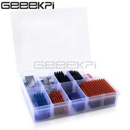 Geeekpi 92Pcs Aluminum Heatsink 10Pcs Copper Para Sa Raspberry Pi 4/3B+/3B/B+/B/A 3D Printer