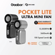 Gaabor&Jincase Mini Fan 13K RPM 100 Speed Levels PocketLite Ultra Pocket High-Speed Fan Kipas JF-205