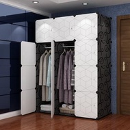 ⚼⌨WHITE BLACK 12 cube White DIY Multipurpose Wardrobe Cabinet Clothes Storage Organizer Almari Baju Plastik Serbguna Rak