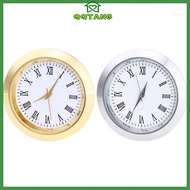 QQ* Clock Quartz Movement Round Clocks Head Insert Classic Clock Craft for Women Men Wearing Watch R