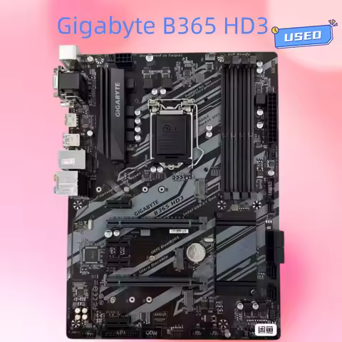 Gigabyte B365 HD3 motherboard, LGA1151 pin, supports 8-9th generation Intel Core, DDR4 memory slot, 