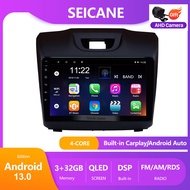 Seicane 9 นิ้ว QLED IPS หน้าจอสัมผัส Android 12.0 เครื่องเสียงรถยนต์เครื่องเสียงสเตอริโอ 2012 2013 2014 2015 2016 2017 2018 เชฟโรเลตเทรลเบลเซอร์ S10 อีซูซุ D-Max DMax นำทางวิทยุเครื่องเล่น GPS หัวหน้าหน่วยสร้างขึ้นใน Apple Carplay และ Android Auto