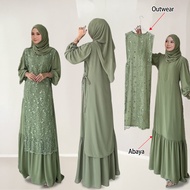 🎁Free gifts🎁yeleedon jubah murah tanpa gosok maxi long dress muslimah women wear front zip abaya nursing friendly plus size