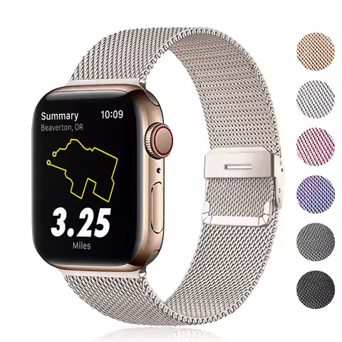 Strap For Apple watch band 44mm 40mm 42mm 38mm Metal Stainless steel bracelet correa belt for Apple 