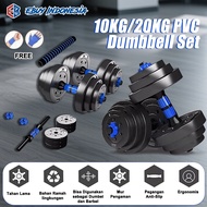 Dumbbells Adjustable/s Dumbbells SET 10Kg-20Kg / Weight Pads Anti-Slip Handle