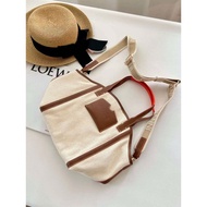 Genuine Women's Tote Handbag - GANNI TOTE Bag MADE IN UK, CANVAS material, 2 colors