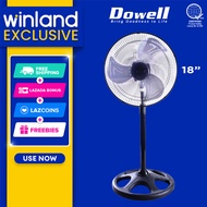 Dowell by Winland Maximum Cooling Power 18" Industrial Electric Fan Stand Fan IFST-18PR